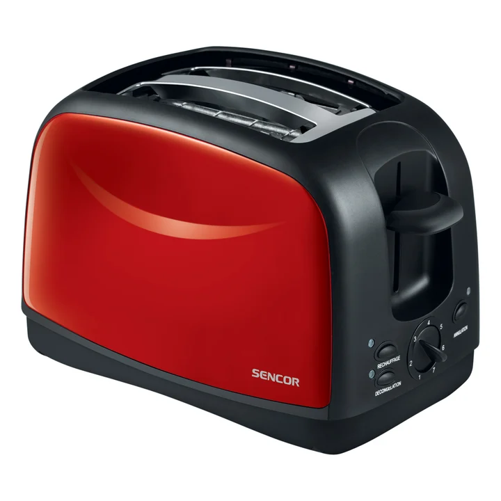 SENCOR STS 2652RD 850 W Toaster - Rot und Schwarz