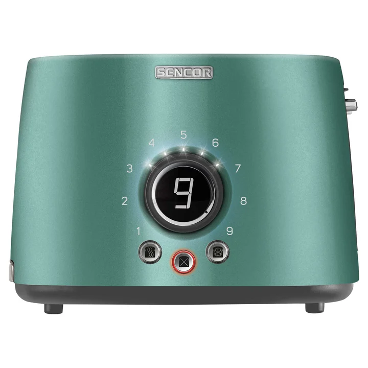 Sencor STS 6051GR Toaster 9 2 Scheibe/n 1000 W Grün, Metallisch