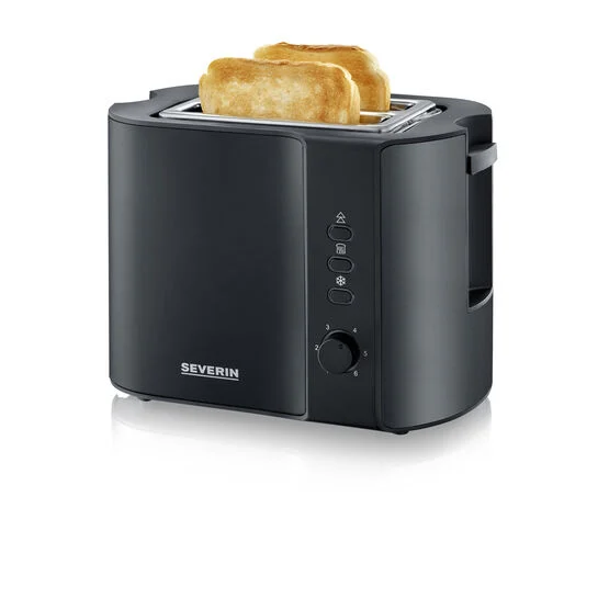 SEVERIN 2-Scheiben-Toaster AT 9552 800 Watt schwarz-matt