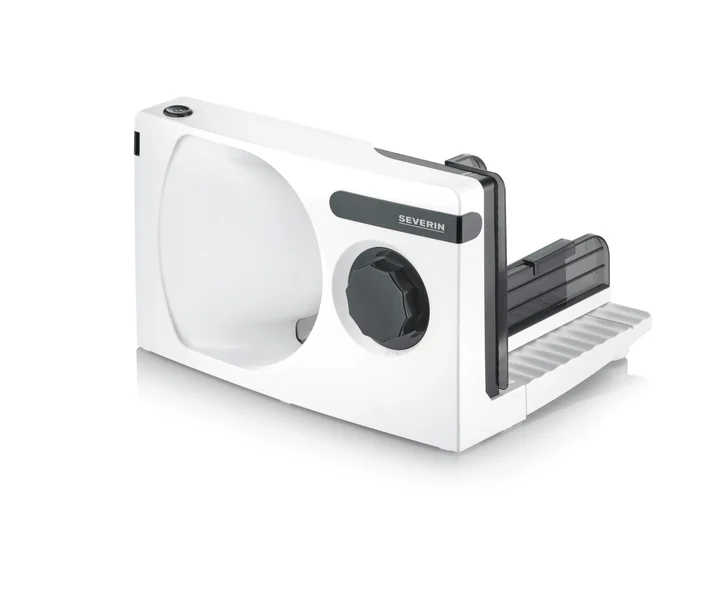 Severin - Allesschneider für Brot, Aufschnitt oder Käse, Brotschneidemaschine mit stufenlos einstellbarer Schnittstärke, Aufschnittmaschine mit Fingerschutz,