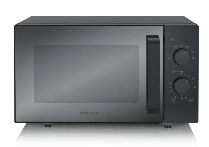 Severin Solo Mikrowelle mit Glasboden MW 7782 mattschwarz
