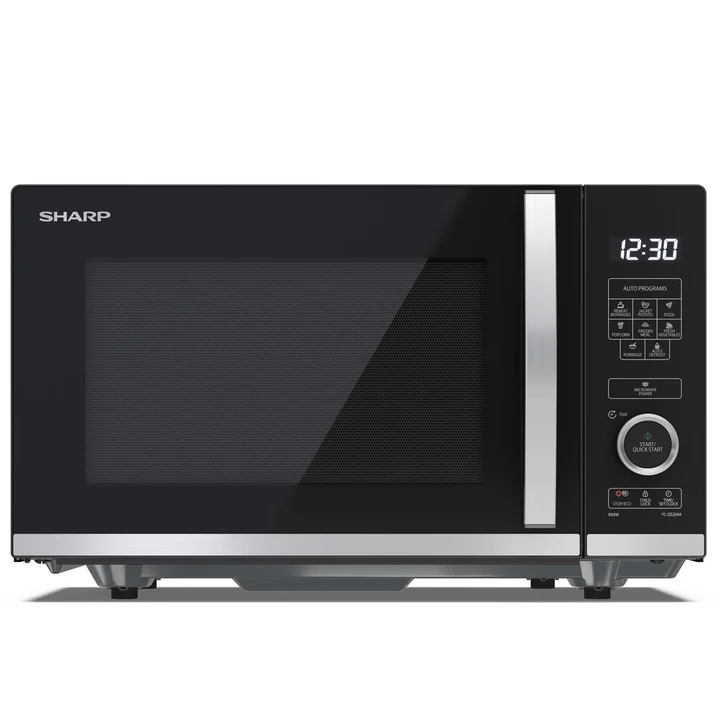 SHARP QS204AEB Mikrowelle, 800W, 10 Leistungsstufen, schwarz