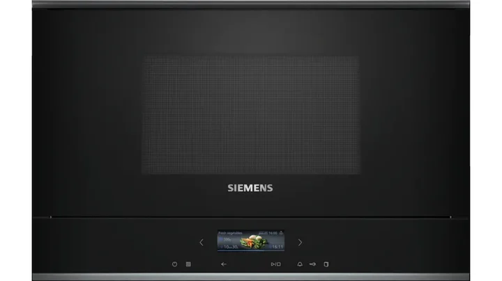Siemens - BF722L1B1 iQ700 Einbau-Mikrowelle, cookControl7 - Automatikprogramme, humidClean Plus - Innenraumreinigung, optimal für den Hocheinbau, seitlich