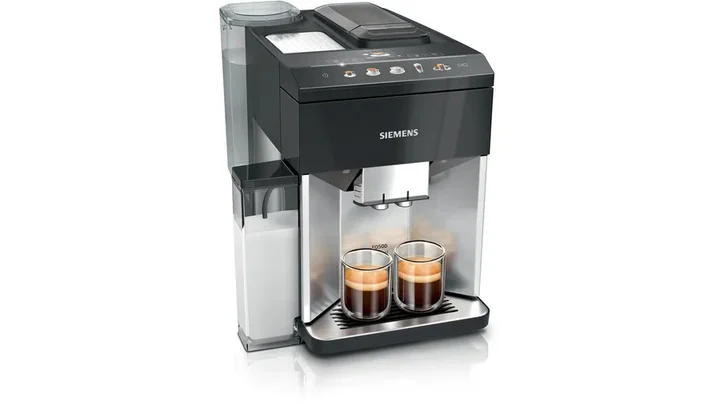 Siemens - Kaffeevollautomat EQ500 integral TQ517D03, viele Kaffeespezialitäten, Milchaufschäumer, integr. Milchbehälter, 2-Tassen-Funktion, automat.