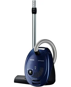 Siemens - Staubsauger mit Beutel synchropower VS06B1110, Bodenstaubsauger, Hygiene-Filter, Bodendüse für Hartboden und Teppich, Starke Saugleistung, langes