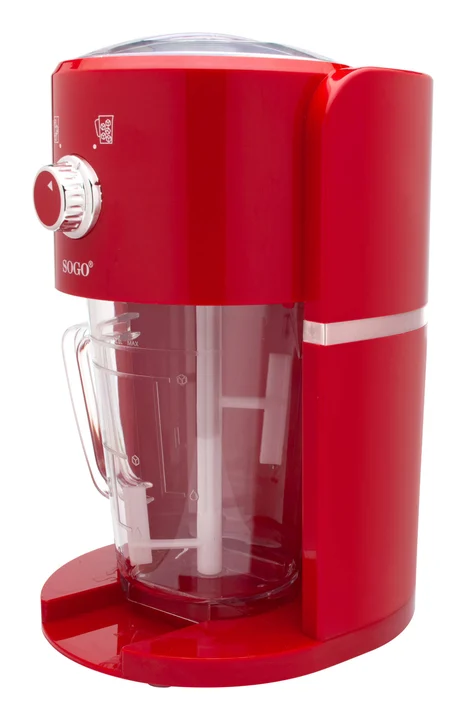 Sogo - PIC-SS-11980 Eiscreme-Maker Ice Cream Shake Maker 1.1 L 30 W Red, Transparent