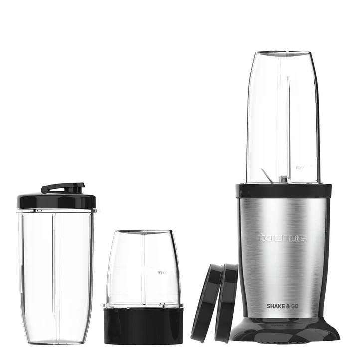 Solac - Taurus – Standmixer Shake & Go 800W,2 tragbare Becher à 500 ml,150 ml Zerkleinerer,Austauschbare