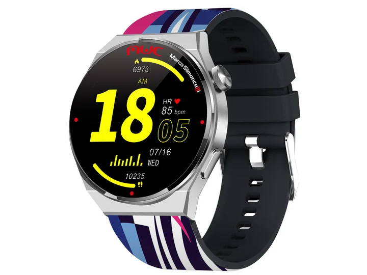 T-FIT 300 CALL MWC 3,35 cm (1,32') Digitaler Touchscreen Metallic (45 mm), Smartwatch