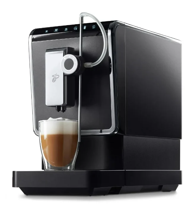 Tchibo - Kaffeevollautomat Esperto Pro mit One Touch Funktion für Caffè Crema, Espresso und Milchspezialitäten, Anthrazit