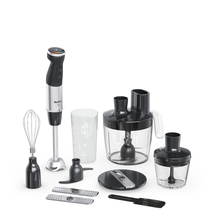 Tefal Quickchef+ HB67G830 blender 0.8 L Immersion blender 1000 W Black, Stainless steel