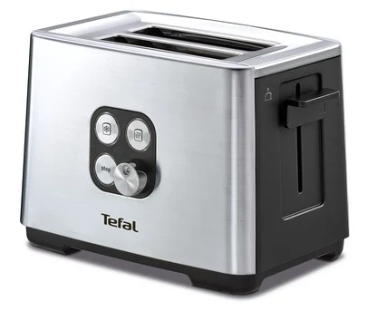 Toaster, Tefal TT420D30, Ultra Mini, Toaster, 700 W, 2 Lcher, 6-Stufen-Thermostat, Edelstahl