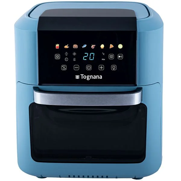Tognana Porcellane - Iridea, Heißluftfritteuse und -ofen 11 L, Kunststoff-Edelstahl, Zuckerpapier