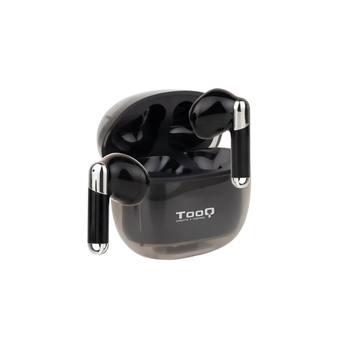 TooQ Onyx Bluetooth-Kopfhörer TQBWH-0054B mit Ladecase/ 4h Akkulaufzeit/ Schwarz