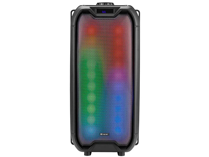 Tower LED TWS BLUETOOTH speaker (8 h, Netzbetrieb), Bluetooth Lautsprecher, Schwarz