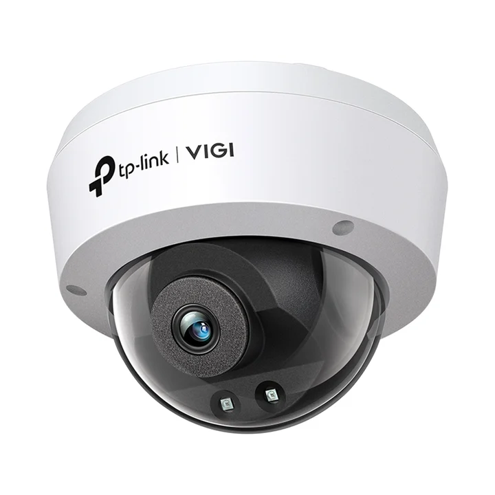 TP-LINK - VIGI 3 MP IR-Dome-Netzwerkkamera, 4 mm Objektiv, intelligente Erkennung, H.265+, App-Fernüberwachung, Ultra High Definition, PoE/12 V DC, IK10,