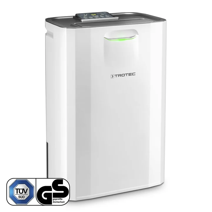 Trotec - Luftentfeuchter elektrisch TTR 57 E – Leistung 9 L/Tag – Fläche 20 m² / 50 m³ – Adsorptionsentfeuchter