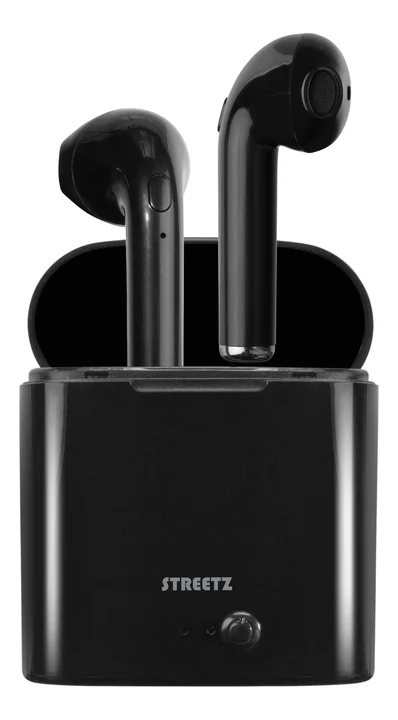 TWS-0007 headphones/headset In-ear Bluetooth Black (3.50 h, Kabellos), Kopfhörer, Schwarz