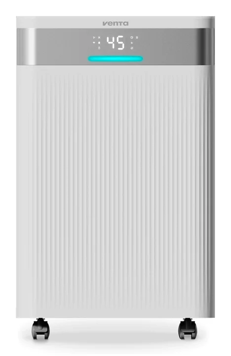 Venta - AD100 Luftentfeuchter mit Ionisator-Funktion, 20L/Tag, 4,5L Tank, für Räume bis 40m²/100m³, automatische Feuchtigkeitskontrolle, Wäschemodus, R290,