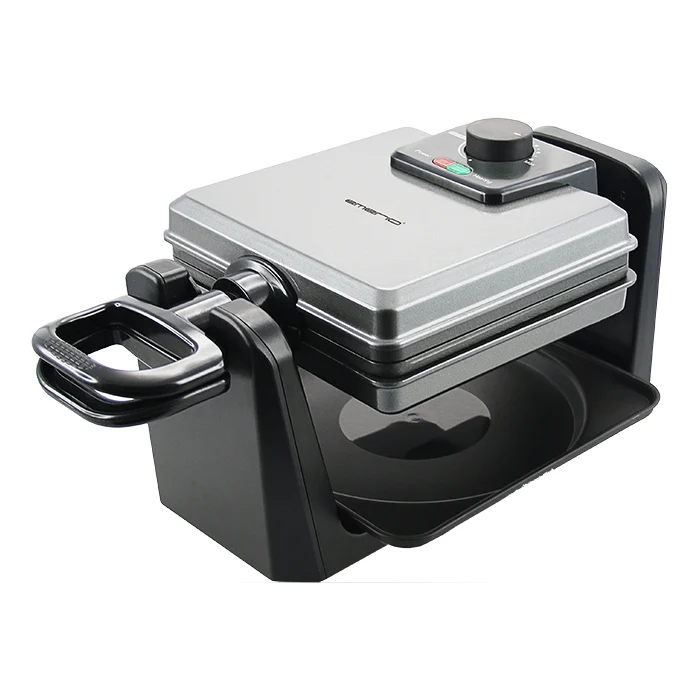 Waffelautomat, Waffeleisen, Schwarz, Silber - Waffelautomat, Waffeleisen, Schwarz, Silber