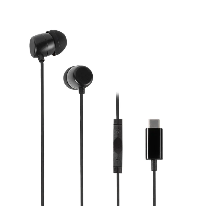 WEVVSP10USBC-BK Headset Wired In-ear Calls/Music USB Type-C Black (Keine Geräuschunterdrückung, Kabelgebunden), Kopfhörer, Schwarz