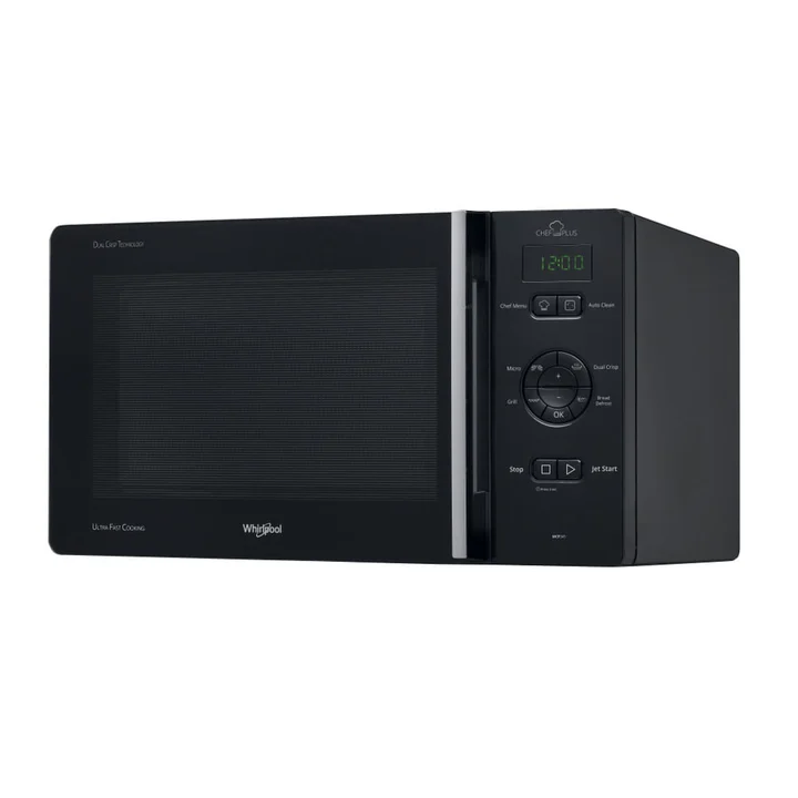 Whirlpool Chef Plus MCP 345 BL Schwarz Grill Mikrowelle Arbeitsplatte 25 L 800 W