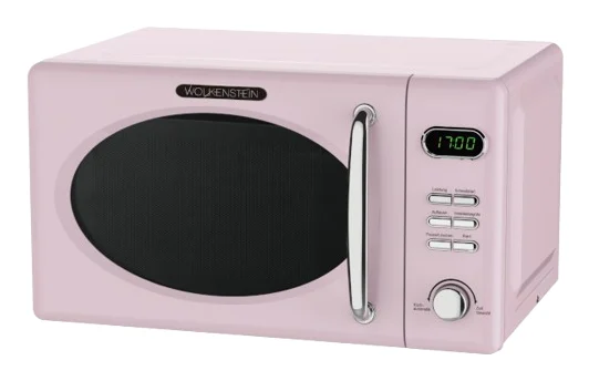 Wolkenstein Mikrowelle WMW720 SP - pink, Retro-Design, 700Watt, 20l, nostalgie