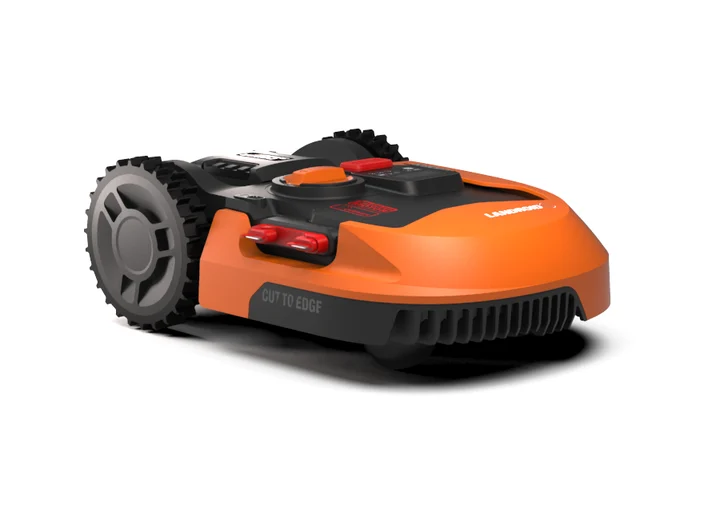 WORX - Landroid L WR155E Mähroboter/Akkurasenmäher für große Gärten/Selbstfahrender Rasenmäher für einen sauberen Rasenschnitt im Handumdrehen, Orange, 2000