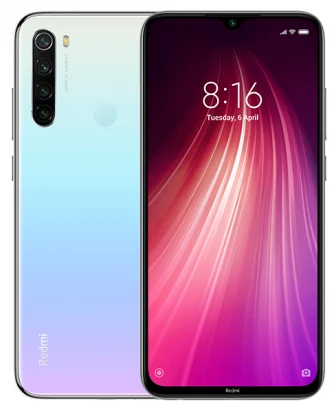 XiaoMi Redmi Note 8 EU 4G,64GB, Moonlight Weiß,Handy