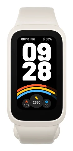Xiaomi - Smart Band 9 Active Weiß – 1.47" TFT Display, 18 Tage Akku, 50 Sportmodi, SPO₂-Sensor, Wasserdicht bis 5ATM