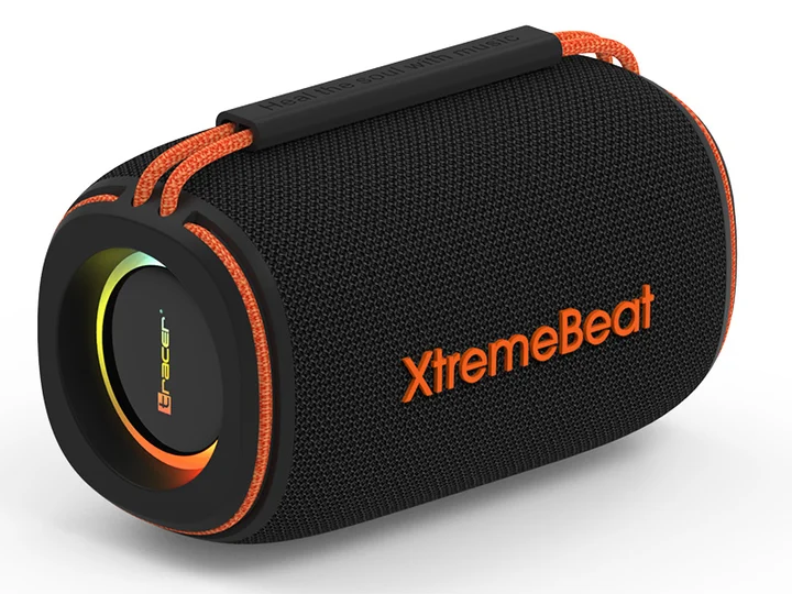 XtremeBeat Lite TWS Tragbarer Bluetooth-Lautsprecher Schwarz 10 W (6 h, Stromversorgung über USB), Bluetooth Lautsprecher, Schwarz