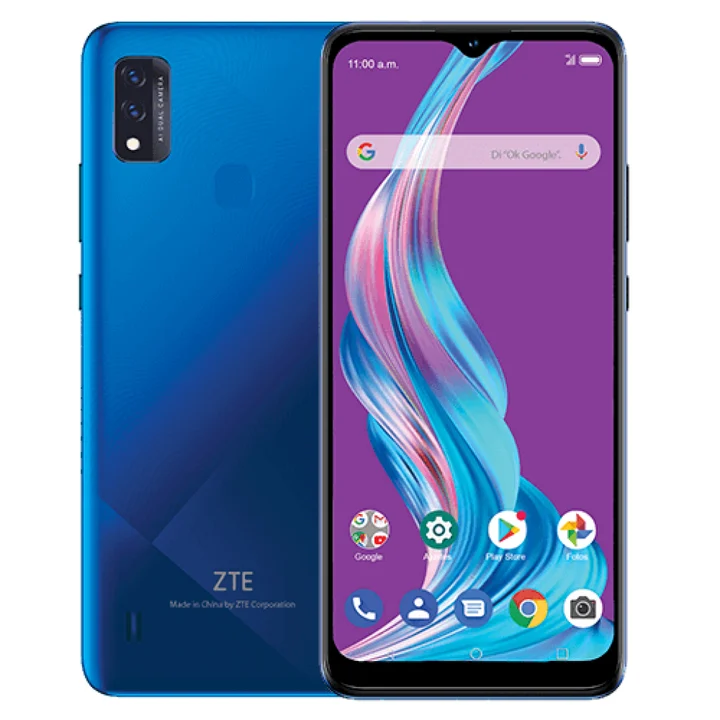 ZTE - Blade A51 - Smartphone 6.52 "HD + Screen, 13MP + 2MP Dual Camera, 2GB + 32GB Memory, Blue Color.