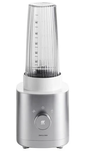 ZWILLING - ENFINIGY Standmixer und Smoothie Maker, Mixer mit Edelstahl-Kreuzklinge & 600-Watt-Hochleistungsmotor, Silber