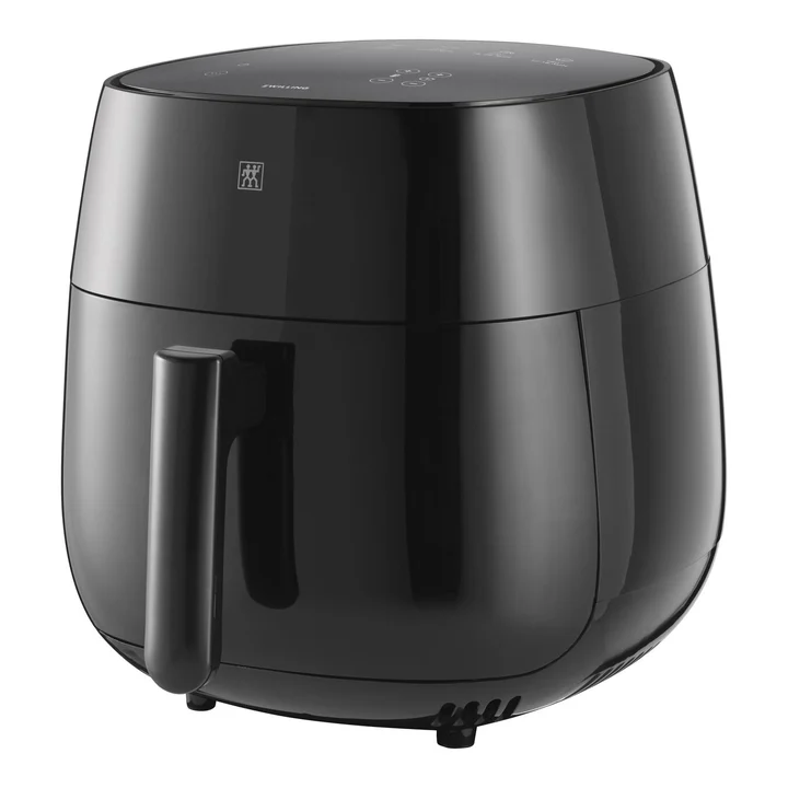 ZWILLING - Heißluftfritteuse, Airfryer, 4 L, 6 Programme, 1.400 Watt, kompaktes Design, Frittieren, Garen und Backen ohne Fett, Schwarz