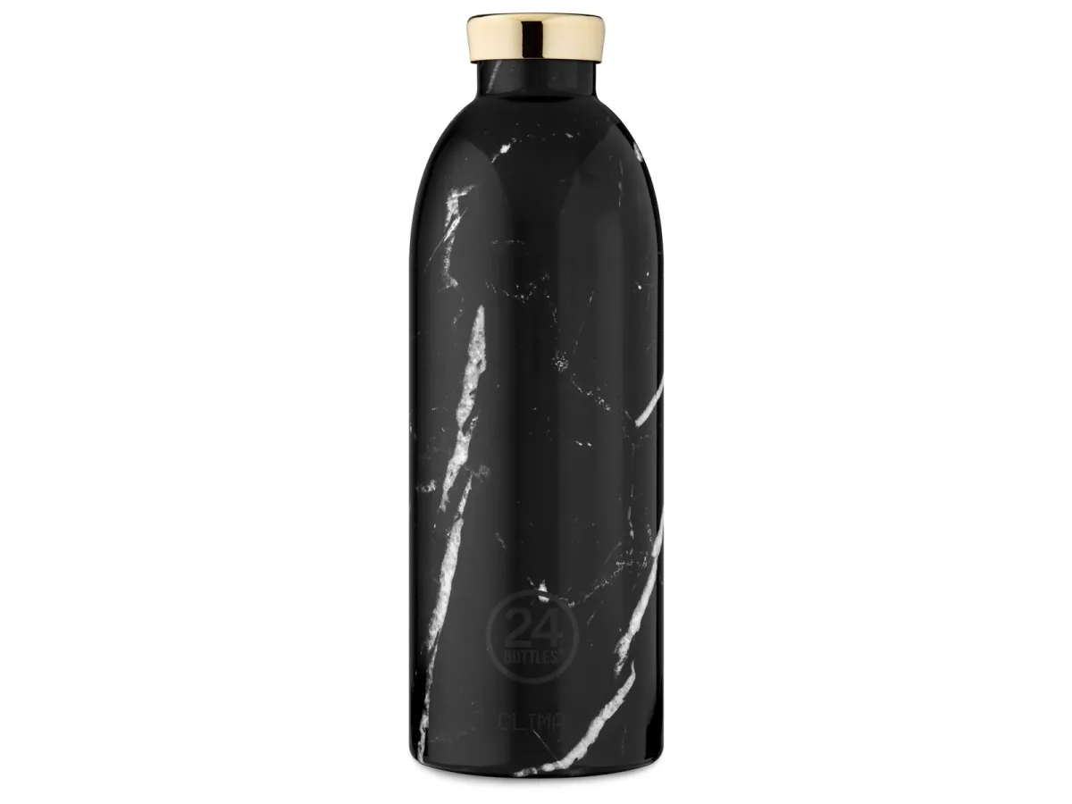 24Bottles Clima Bottle 0.85 L - Black Marble