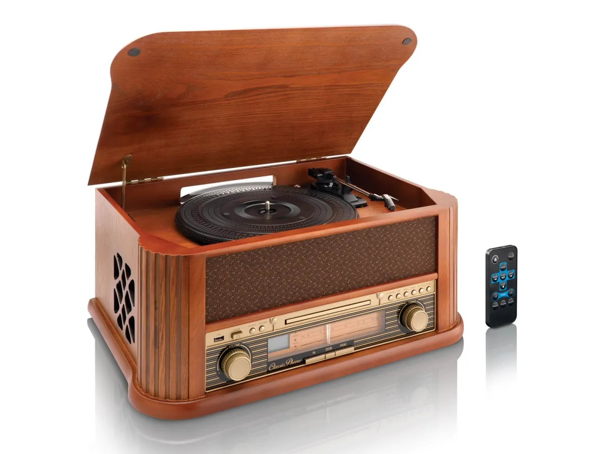 ACTI TCD-2500 - Wooden Turntable with USB Encoding. - Plattenspieler