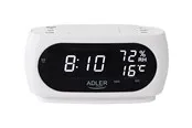 Adler - alarm clock - electronic - desktop - white