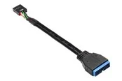 Alcasa electronik Good Connections - USB internal adapter - 9 pin USB header to 19 pin USB 3.0 header - 15 cm