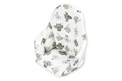 Anne & Mikael high chair cushion gray owl pattern