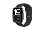 Apple Watch Series 10 GPS 46mm - Jet Black Aluminium Case with Black Sport Band - S/M