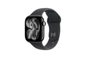 Apple Watch Series 11 GPS 42mm Jet Black Aluminium Case with Black Sport Band - M/L