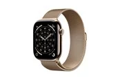 Apple Watch Series 11 GPS + Cellular 46mm Gold Titanium Case with Gold Milanese Loop - M/L