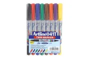 Artline EK541T/8W WB marker set w.8 ass.