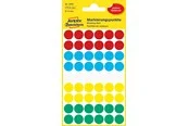 Avery Colour coding dots permanent assorted red green yellow blue white