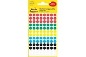 Avery Colour coding dots permanent assorted red green yellow blue black white