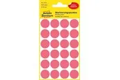 Avery Colour coding dots permanent neon red