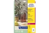 Avery Crystal clear labels (-20oC to +80oC)