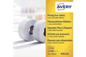 Avery Labels on roll for 1 line pricing gun up to 8 digits removable white