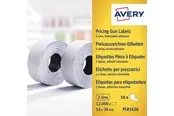 Avery Labels on roll for 2 lines pricing gun up to 18 digits removable white