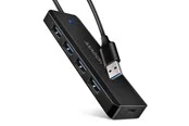 AXAGON SuperSpeed USB-A Travel Hub USB-Hubs - USB 3.2 - 4 - Schwarz