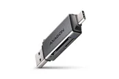 AXAGON Superspeed USB-C & USB-A - SD / microSD Mini Card Reader